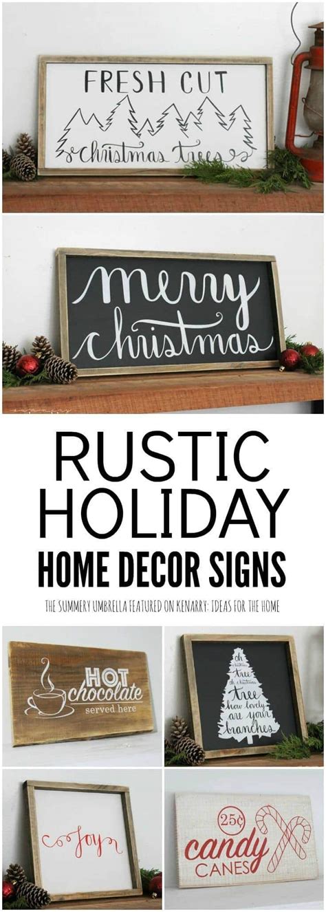 Holiday Home Decor Signs And Free Printable T