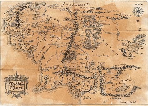 Map Of Middle Earth Wallpaper Wallpapersafari