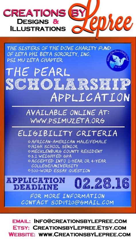 I have also spoken to several. Pin it! Like it! Share it! Scholarship Application ...