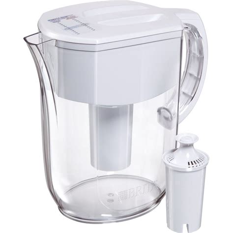 Brita Large Cup Everyday Water Pitcher With Filter Bpa Free White H Waterunlimited Com