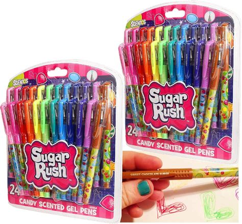 Scentos Sugar Rush Candy Scented Gel Pens 24 Count Series 2 2 Pack 48 Pens Total Amazon