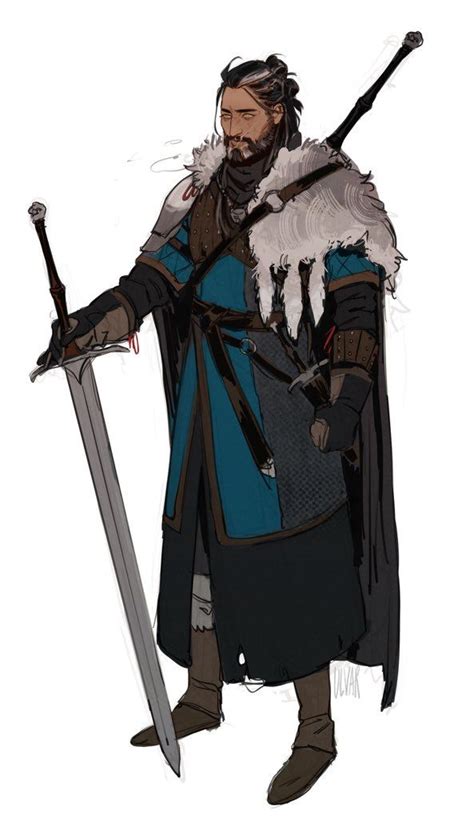 Witcher Oc Full Body Fantasy Character Design Character Design