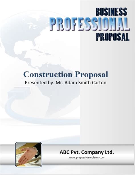 9 Free Sample Construction Proposal Templates Printable Samples