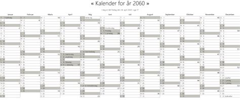 Kalender Med Ugenumre Og Helligdage Morten Helmstedt