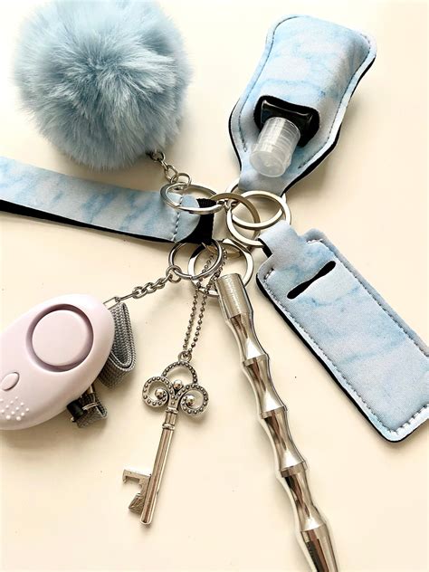 Safety Keychain Ts For Women Wristlet Keychain Cute Etsy