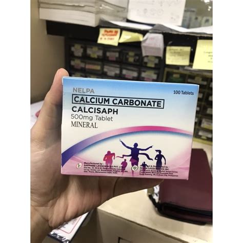 Calcium Carbonate And Calcium Only Calcisaphambical 500mg Tab