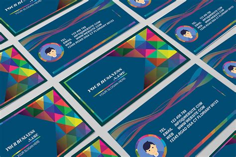 Colorful Business Card Template By Smartcms Codester