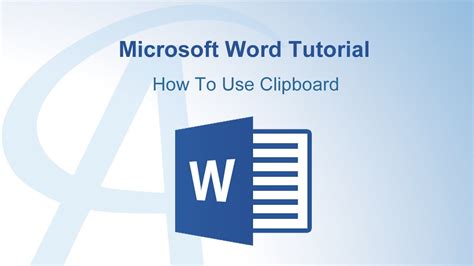 How To Use Clipboard In Word Youtube