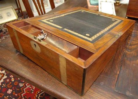 Antiques Atlas Victorian Walnut Brassbound Writing Slope Box