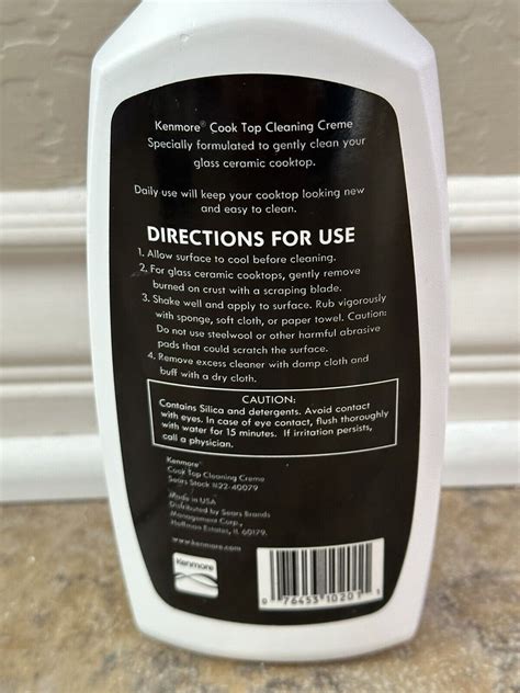 New Kenmore Cook Top Cleaning Creme For Smooth Top Ranges 20 Oz Ebay