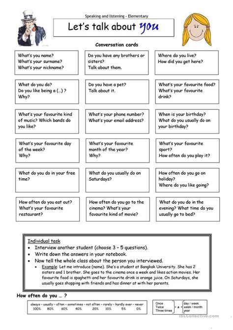 Let´s Talk About You Worksheet Free Esl Printable Worksheets Made