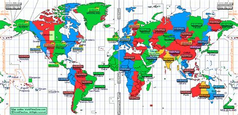 Peta Pembagian Waktu Di Dunia IMAGESEE