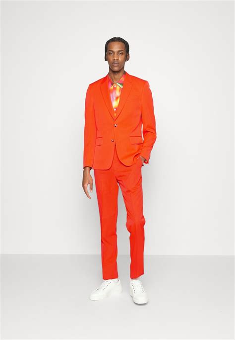 Paul Smith Gents Slim Fit 2 Button Suit Set Anzug Orange Zalandode