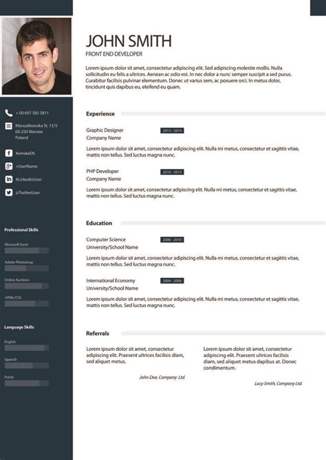 Curriculum vitae sometimes called a cv or vita which tends to be used more for scientific. 13 best cv examples images on Pinterest | Resume design ...