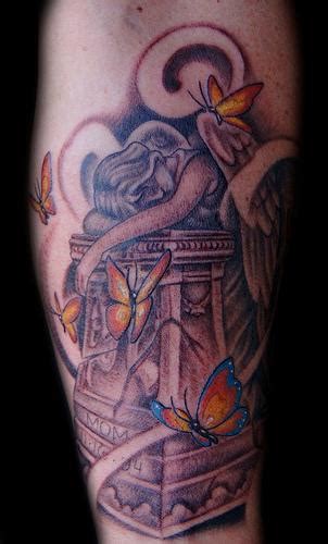 Weeping angel tattoo artists org crying angel guardian angel tattoo designs angel tattoo designs. Weeping Angel with Butterflies Tattoo by Marvin Silva ...