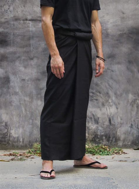 linen longyi lungi sarong pareo lavalava solidunisex etsy sarong man skirt black sarong