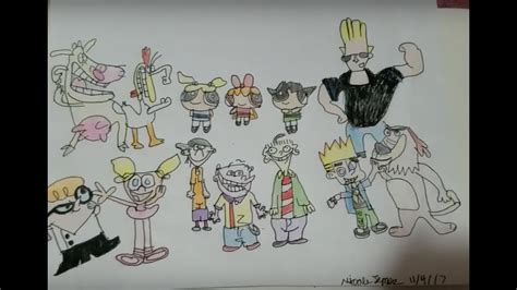 Drawing 90s Cartoon Network Characters Youtube