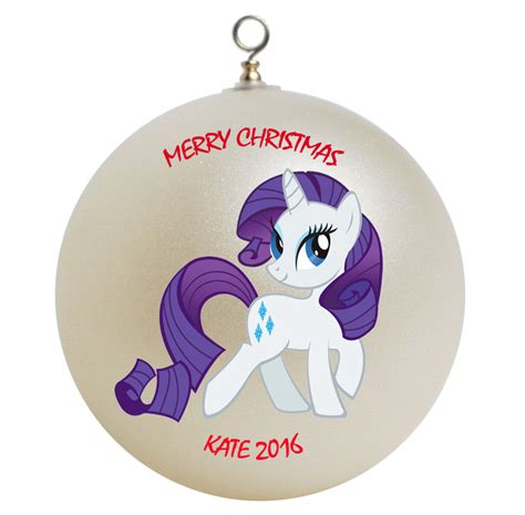 Personalized My Little Pony Rarity Christmas Ornament T Ornaments