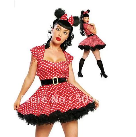 Free Shipping Womens Plus Size Sexy Adult Costumescarnival Minnie