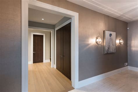 Modern Interior Doors Walnut Wood Fitting With The Modern Decor