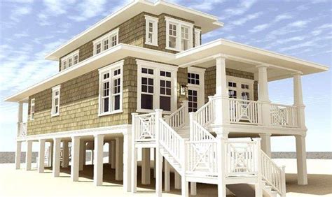 Narrow Lot Beach House Plans Beach House Plans Coastal Home Plans The