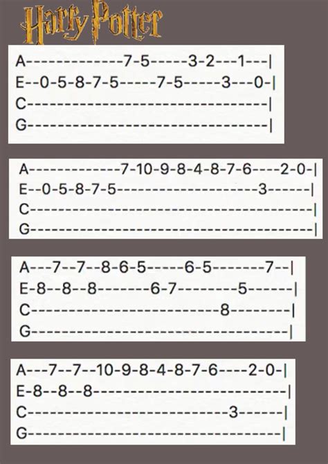 Harry Potter Theme Ukulele Tabs Easy⚡️ Musicsongs Harry Potter Theme