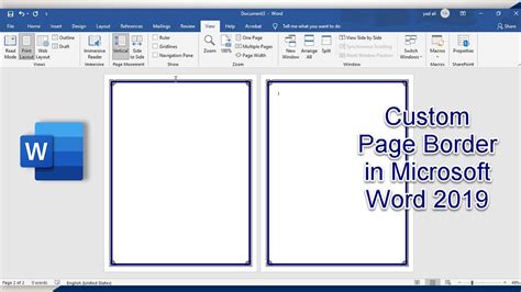 How To Make A Custom Page Border In Microsoft Word 2019 Page Border