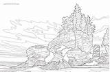 Colouring Rocks Hopewell Brunswick Making Artist Lines Inside Quillandquire sketch template