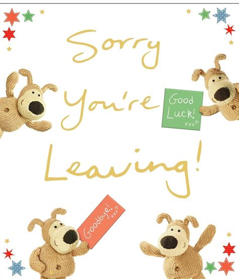 Buy Sorry Youre Leaving Card Cute Boofle Leaving Card Colleague