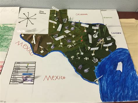 Regions Of Texas Model Students Create A Model Of Texas Making Sure To