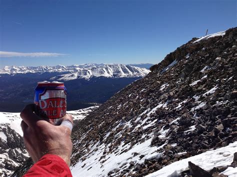 Didnt Have To Worry About Keeping It Cold Just Below The Summit Of Quandary Peak Co At 14