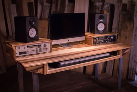 Custom Made Studio Desk For Audio Video Production W Keyboard