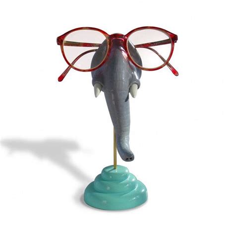 Elephant Nose Eyeglass Holder Elephant Figurine Eyewear Etsy