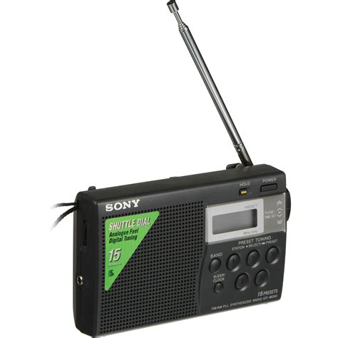 Sony AM/FM Digital Pocket Radio ICFM260 B&H Photo Video