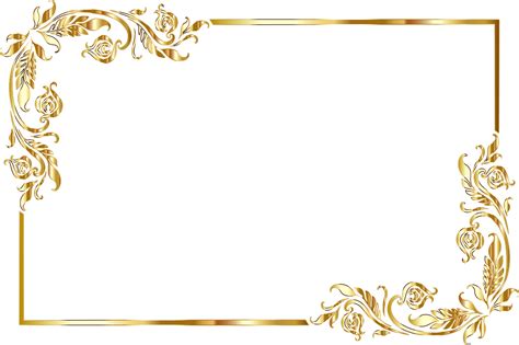 Golden Frame PNG Image PNG All PNG All
