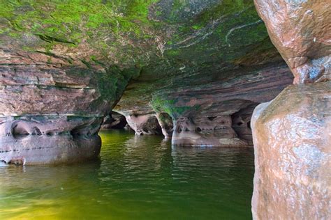 Sand Island Sea Caves Michigan Visit