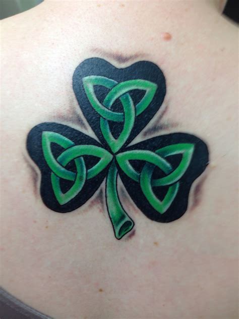 Beautiful Tattoo Shamrock With Trinity Knots Tattoos For Daughters