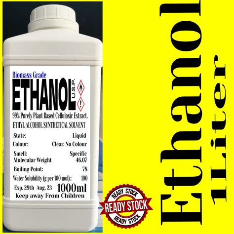 Ethanol Ready Stock 1000ml500250ml Ethanol Alcohol 99959075
