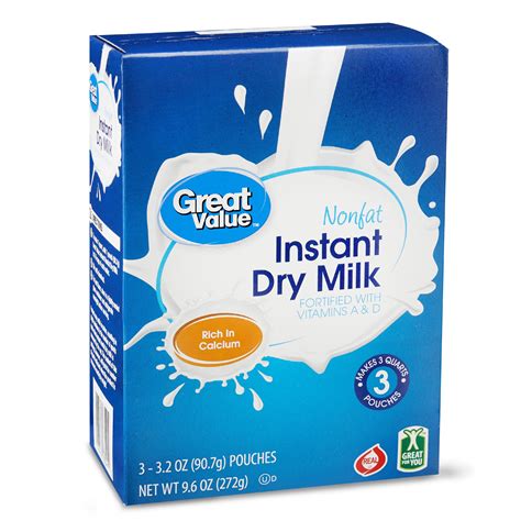 Great Value Instant Nonfat Dry Milk 96 Oz