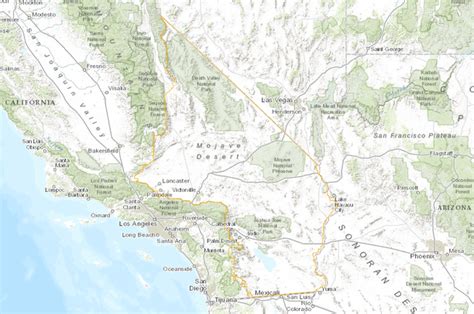 California Desert Conservation Area Cdca Boundary Data Basin