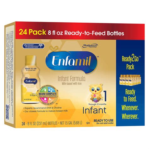 Enfamil Premium Ready To Use Liquid Infant Formula 24 Pk8 Fl Oz