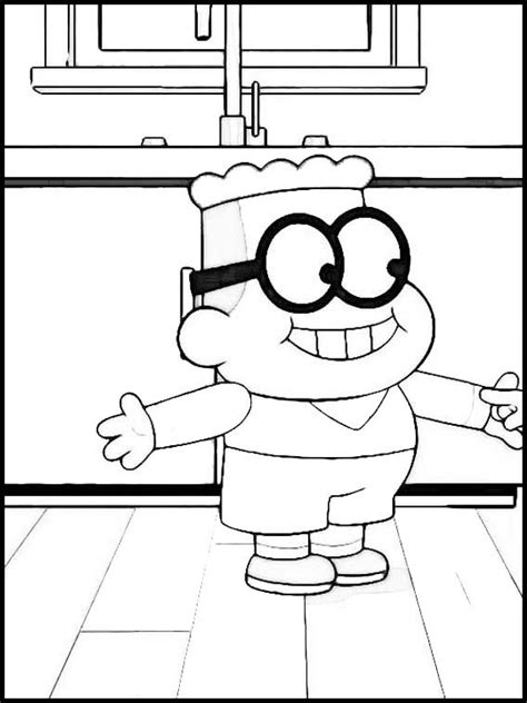 Smiling Remy Remington Wears Round Glasses Coloring Pages Cartoons