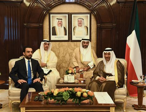 مجلس الرئاسة يعين رئيس الوزراء الذي يعين مجلس الوزراء، وجميعهم يجب أن يوافق عليهم. كونا : سمو رئيس مجلس الوزراء يستقبل رئيس مجلس النواب العراقي