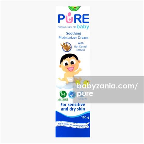 Jual Murah Pure Baby Soothing Moisturizer Cream 100gr Popok Di Jakarta