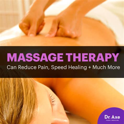 8 Massage Therapy Benefits Reduce Pain Speed Healing