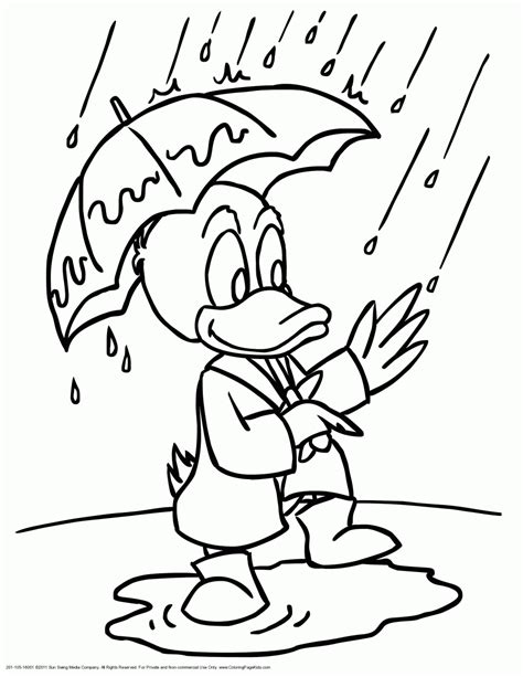 Rainy Day Coloring Pages Free Coloring Home