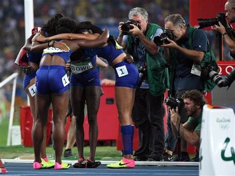 Us Beats Jamaica For Olympic Gold In Womens 4x100 Relay