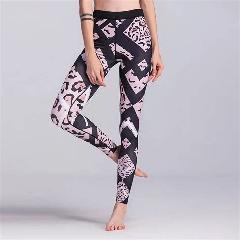 new fashion leopard printed sporting leggings fitness pants high waist women workout leggings