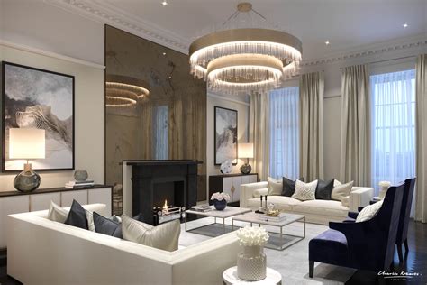 Artists Impression Luxury Living Room Interior Design — Property Cgi