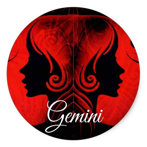 Gemini Twins Zodiac Horoscope Sign Stickers In 2021